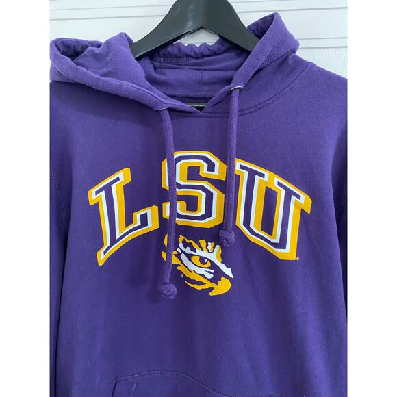 LSU Tigers Purple College Hoodie Sweatshirt Size Large - Picture 2 of 5